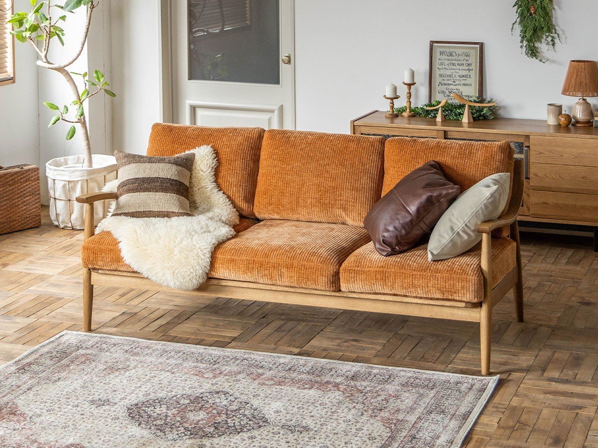 【イージーライフ/Easy Life / GOODS】のARNE SOFA 2P / アルネソファ 2人掛け フェザータイプ(ジャガード) インテリア・キッズ・メンズ・レディースファッション・服の通販 founy(ファニー) 　ウッド　Wooden Design　オイル　Body Oil　ヴィンテージ　Vintage Style　クッション　Cushion, Throw Pillow　タオル　Towel, Bath Towel　フィット　Fit, Slim Fit　フェザー　Feather, Feather Detail　フォーム　Form　フレーム　Frame, Outline　リラックス　Relax, Relaxed Fit　ホーム・キャンプ・アウトドア・お取り寄せ　Home Living / Home & Lifestyle / Camping Gear / Outdoor Camping　家具・インテリア　Home Furniture & Interior. Stylish & Functional Living Spaces　ソファー　Couches & Sofas　参考イメージ|ID: prp329100004079615 ipo3291000000034464732