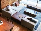 【マスターウォール/MASTERWAL / GOODS】のCOMPOSIT OTTOMAN / コンポジット オットマン オブロング106 参考イメージ張地:組合せ例:ペニンシュラアームレス130、ワンアーム|ID: prp329100004083697 ipo3291000000030169713