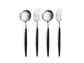 【クチポール/Cutipol / GOODS】のGOA Cutlery Set / ゴア ディナー4本セット(ブラック × シルバー) 人気、トレンドファッション・服の通販 founy(ファニー) シルバー Silver シンプル Simple テーブル Table フォルム Form モダン Modern |ID:prp329100004083745