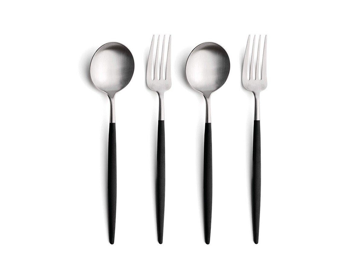 【クチポール/Cutipol / GOODS】のGOA Cutlery Set / ゴア ディナー4本セット(ブラック × シルバー) 人気、トレンドファッション・服の通販 founy(ファニー) シルバー Silver, Metallic Silver シンプル Simple, Minimal テーブル Table, Dining Table フォルム Silhouette, Form モダン Modern, Contemporary other-1|ID: prp329100004083745 ipo3291000000030169952