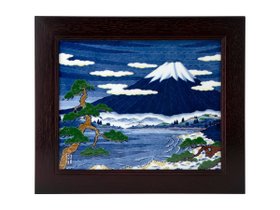 【源右衛門窯/Gen Emon Kiln / GOODS】の染錦富士図 陶額 / 染錦富士図 陶額 人気、トレンドファッション・服の通販 founy(ファニー) スタンド Stand Collar, Upright Stand フォルム Silhouette, Form 送料無料 Free Shipping |ID:prp329100004085061