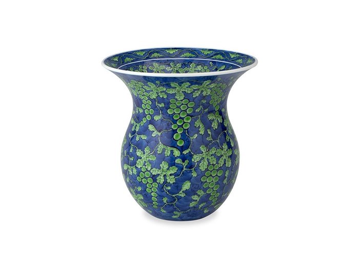 【源右衛門窯/Gen Emon Kiln / GOODS】の緑彩葡萄絵 花瓶 / 緑彩葡萄絵 花瓶 インテリア・キッズ・メンズ・レディースファッション・服の通販 founy(ファニー) https://founy.com/ 送料無料 Free Shipping フォルム Form フラワー Flower ホーム・キャンプ・アウトドア・お取り寄せ Home,Garden,Outdoor,Camping Gear 家具・インテリア Furniture その他 インテリア雑貨、家具 Furniture, Interior, Others |ID: prp329100004085074 ipo3291000000030169610