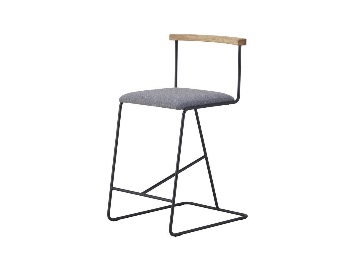 【杉山製作所/Sugiyama Seisakusho / GOODS】のcolonna counter chair / コロンナ カウンターチェア 座面高57cm インテリア・キッズ・メンズ・レディースファッション・服の通販 founy(ファニー) 　送料無料　Free Shipping　ウッド　Wooden Design　フレーム　Frame, Outline　ホーム・キャンプ・アウトドア・お取り寄せ　Home Living / Home & Lifestyle / Camping Gear / Outdoor Camping　家具・インテリア　Home Furniture & Interior. Stylish & Functional Living Spaces　チェア・椅子　Seating & Chairs　カウンターチェア・ハイチェア　Bar Stools / High Stools　張地:N.C. NC126(Aランク)、ウッド:オーク、フレームサンドブラック|ID: prp329100004115013 ipo3291000000034656925