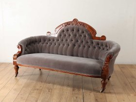 【ロイズ アンティークス/Lloyd's Antiques / GOODS】 Real Antique Victorian Settee / 英国アンティーク家具 ヴィクトリアンセティ人気、トレンドファッション・服の通販 founy(ファニー) アンティーク Antique ファブリック Fabric フレーム Flame ホーム・キャンプ・アウトドア・お取り寄せ Home,Garden,Outdoor,Camping Gear 家具・インテリア Furniture その他 インテリア雑貨、家具 Furniture, Interior, Others |ID:prp329100004115017