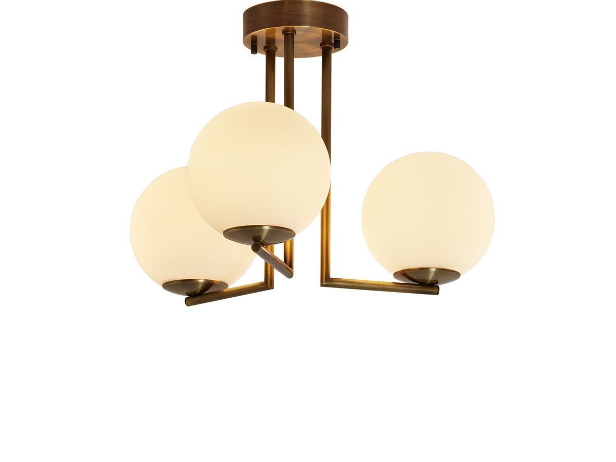 【スミカ/SUMICA / GOODS】のGRAPE 170 / グレープ 170 シーリングライト 3灯 インテリア・キッズ・メンズ・レディースファッション・服の通販 founy(ファニー) 　送料無料　Free Shipping　エレガント 上品　Elegant　ガラス　Glass, Glassware　シンプル　Simple, Minimal　ホーム・キャンプ・アウトドア・お取り寄せ　Home Living / Home & Lifestyle / Camping Gear / Outdoor Camping　家具・インテリア　Home Furniture & Interior. Stylish & Functional Living Spaces　ライト・照明　Lamps & Lighting Fixtures　シーリングライト・天井照明　Ceiling Light / Flush Mount Light　ホーム・キャンプ・アウトドア・お取り寄せ　Home Living / Home & Lifestyle / Camping Gear / Outdoor Camping　家具・インテリア　Home Furniture & Interior. Stylish & Functional Living Spaces　ライト・照明　Lamps & Lighting Fixtures　シャンデリア・クリスタル照明　Chandelier / Crystal Ceiling Light　真鍮ブロンズメッキ / 乳白色艶消しガラス|ID: prp329100004123529 ipo3291000000036625102