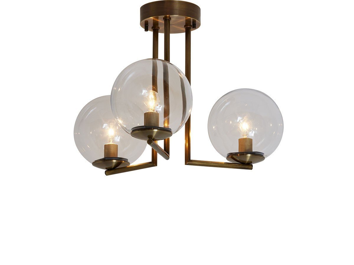 【スミカ/SUMICA / GOODS】のGRAPE 170 / グレープ 170 シーリングライト 3灯 インテリア・キッズ・メンズ・レディースファッション・服の通販 founy(ファニー) 　送料無料　Free Shipping　エレガント 上品　Elegant　ガラス　Glass, Glassware　シンプル　Simple, Minimal　ホーム・キャンプ・アウトドア・お取り寄せ　Home Living / Home & Lifestyle / Camping Gear / Outdoor Camping　家具・インテリア　Home Furniture & Interior. Stylish & Functional Living Spaces　ライト・照明　Lamps & Lighting Fixtures　シーリングライト・天井照明　Ceiling Light / Flush Mount Light　ホーム・キャンプ・アウトドア・お取り寄せ　Home Living / Home & Lifestyle / Camping Gear / Outdoor Camping　家具・インテリア　Home Furniture & Interior. Stylish & Functional Living Spaces　ライト・照明　Lamps & Lighting Fixtures　シャンデリア・クリスタル照明　Chandelier / Crystal Ceiling Light　真鍮ブロンズメッキ / クリアガラス|ID: prp329100004123529 ipo3291000000036625103