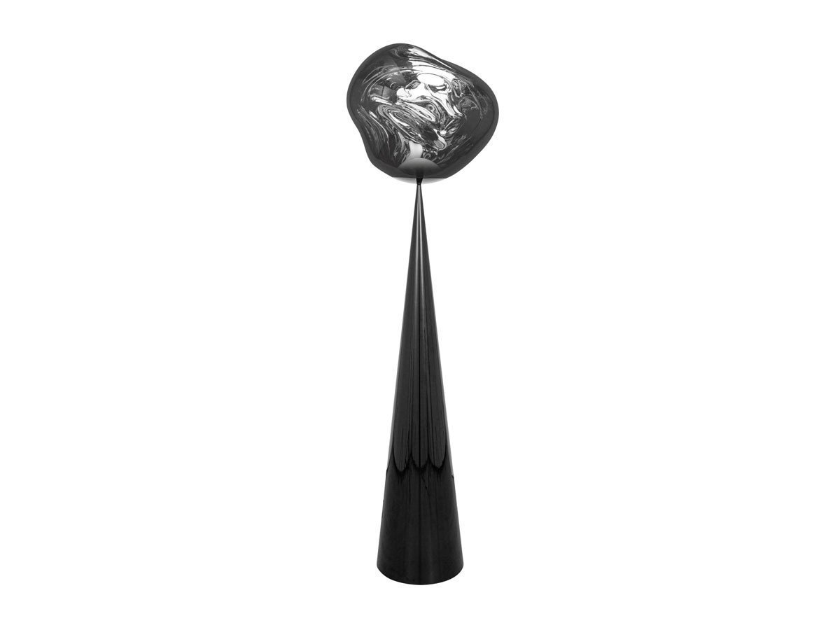 【トム ディクソン/Tom Dixon / GOODS】のMelt Cone Fat Floor / メルト コーンファット フロアライト インテリア・キッズ・メンズ・レディースファッション・服の通販 founy(ファニー) 　ガラス　Glass　コレクション　Collection　シェイプ　Shape　ハンド　Hand　バランス　Balance　送料無料　Free Shipping　ホーム・キャンプ・アウトドア・お取り寄せ　Home,Garden,Outdoor,Camping Gear　家具・インテリア　Furniture　ライト・照明　Lighting & Light Fixtures　フロアライト・スタンドライト　Floor Light/Stand Light　シェードクローム、ベースブラック|ID: prp329100004141503 ipo3291000000028426414