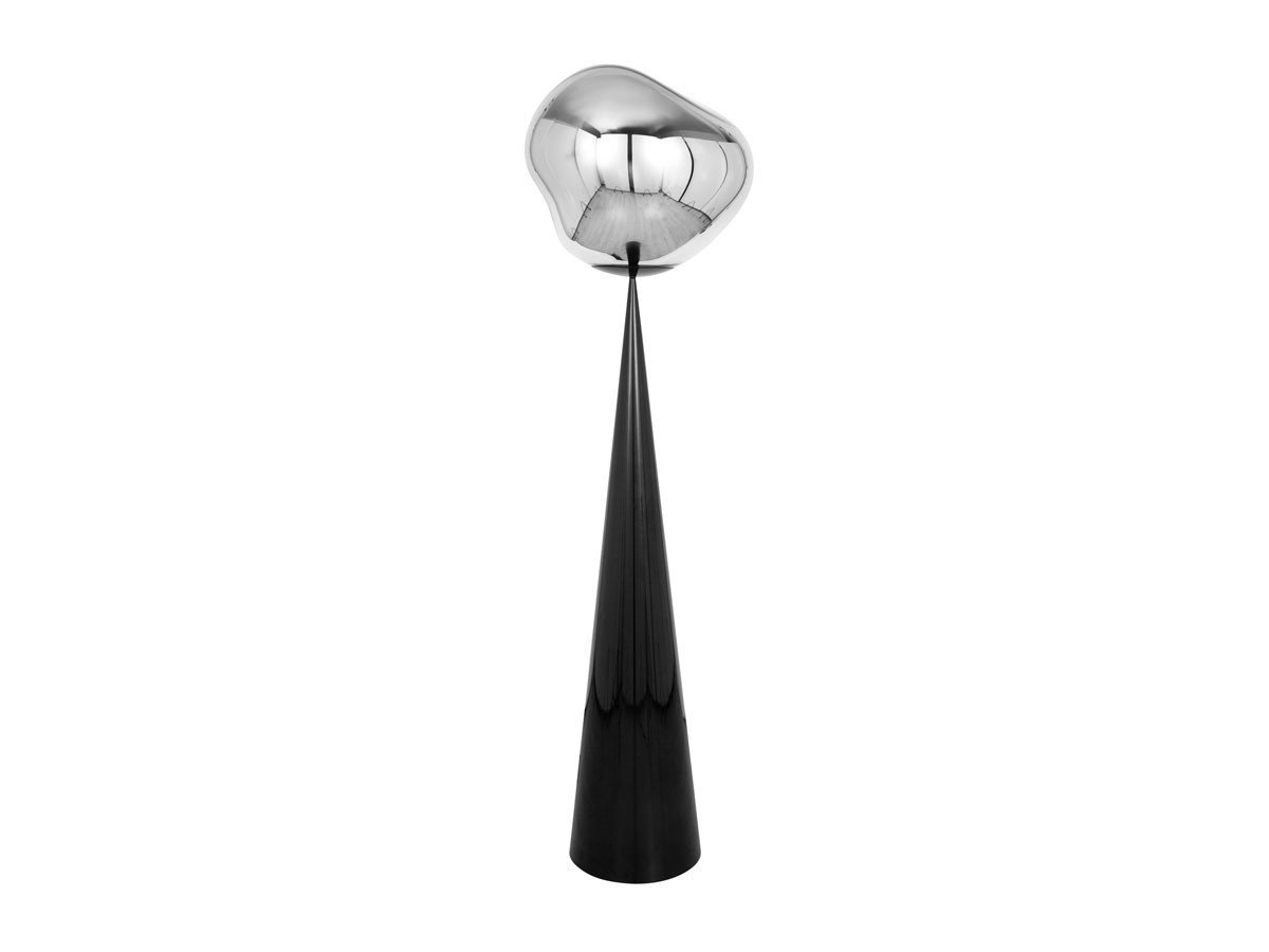 【トム ディクソン/Tom Dixon / GOODS】のMelt Cone Fat Floor / メルト コーンファット フロアライト インテリア・キッズ・メンズ・レディースファッション・服の通販 founy(ファニー) 　ガラス　Glass　コレクション　Collection　シェイプ　Shape　ハンド　Hand　バランス　Balance　送料無料　Free Shipping　ホーム・キャンプ・アウトドア・お取り寄せ　Home,Garden,Outdoor,Camping Gear　家具・インテリア　Furniture　ライト・照明　Lighting & Light Fixtures　フロアライト・スタンドライト　Floor Light/Stand Light　シェードクローム、ベースブラック(消灯時)|ID: prp329100004141503 ipo3291000000028426433