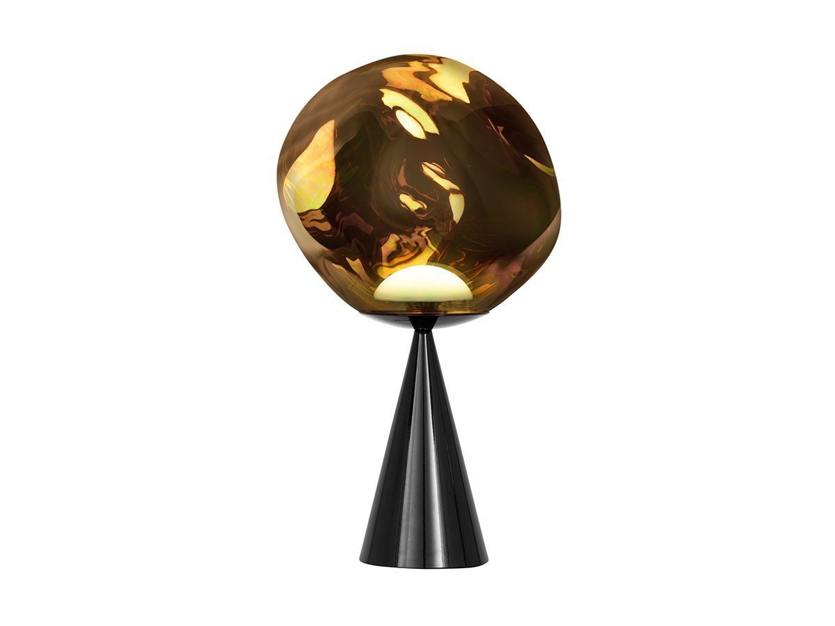 【トム ディクソン/Tom Dixon / GOODS】のMelt Cone Fat Table / メルト コーンファット テーブルライト インテリア・キッズ・メンズ・レディースファッション・服の通販 founy(ファニー) 　ガラス　Glass, Glassware　コレクション　Collection, Seasonal Line　シェイプ　Shape, Slim Fit　テーブル　Table, Dining Table　ハンド　Hand, Handmade　バランス　Balance, Style Balance　送料無料　Free Shipping　ホーム・キャンプ・アウトドア・お取り寄せ　Home Living / Home & Lifestyle / Camping Gear / Outdoor Camping　家具・インテリア　Home Furniture & Interior. Stylish & Functional Living Spaces　ライト・照明　Lamps & Lighting Fixtures　デスクライト・卓上照明　Desk Lamp / Table Lamp / Study Light　シェードブロンズ、ベースブラック|ID: prp329100004141510 ipo3291000000033604502