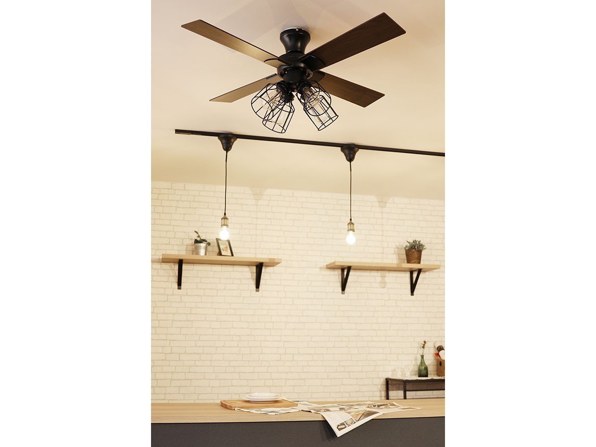 【フライミーパーラー/FLYMEe Parlor / GOODS】のCeiling Fan / シーリングファン #101364 人気、トレンドファッション・服の通販 founy(ファニー) 　パターン　Pattern, Design Print　ブレード　Braid, Decorative Trim　リバーシブル　Reversible, Two-Sided　冬　Winter / This Winter　送料無料　Free Shipping　夏　Summer　ホーム・キャンプ・アウトドア・お取り寄せ　Home Living / Home & Lifestyle / Camping Gear / Outdoor Camping　家具・インテリア　Home Furniture & Interior. Stylish & Functional Living Spaces　ライト・照明　Lamps & Lighting Fixtures　other-5|ID: prp329100004150801 ipo3291000000031470789