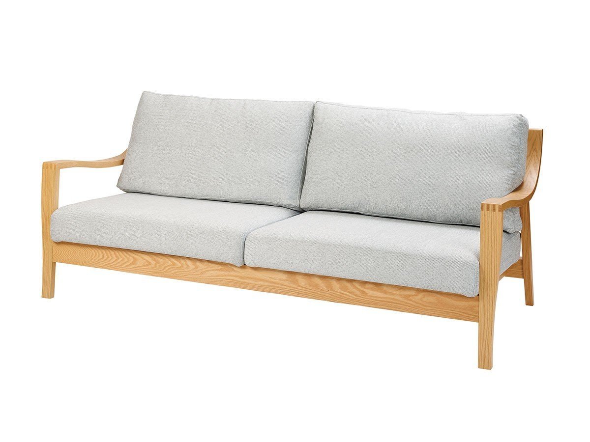【フライミー ヴェール/FLYMEe vert / GOODS】のSOFA / ソファ #117193 インテリア・キッズ・メンズ・レディースファッション・服の通販 founy(ファニー) 　エレガント 上品　Elegant　クッション　Cushion　シンプル　Simple　フェザー　Feather　フレーム　Flame　ホーム・キャンプ・アウトドア・お取り寄せ　Home,Garden,Outdoor,Camping Gear　家具・インテリア　Furniture　ソファー　Sofa　張地:SP-LGR ライトグレー(ファブリック Cランク)、ウッド:オーク(ナチュラル色)、サイズ:|ID: prp329100004157762 ipo3291000000030166497
