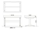 【フライミー ヴェール/FLYMEe vert / GOODS】のDINING TABLE / ダイニングテーブル #117323 人気、トレンドファッション・服の通販 founy(ファニー) テーブル Table ホーム・キャンプ・アウトドア・お取り寄せ Home,Garden,Outdoor,Camping Gear 家具・インテリア Furniture テーブル Table ダイニングテーブル Dining Table thumbnail 「幅135cm」寸法図|ID: prp329100004157766 ipo3291000000028667495