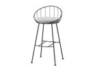 【杉山製作所/Sugiyama Seisakusho / GOODS】のHoop Counter Chair / フープ カウンターチェア 座面高72cm 張地:モントレー MSGR シルバーグレー(Aランク)、フレームサンドブラック|ID: prp329100004204138 ipo3291000000033823032