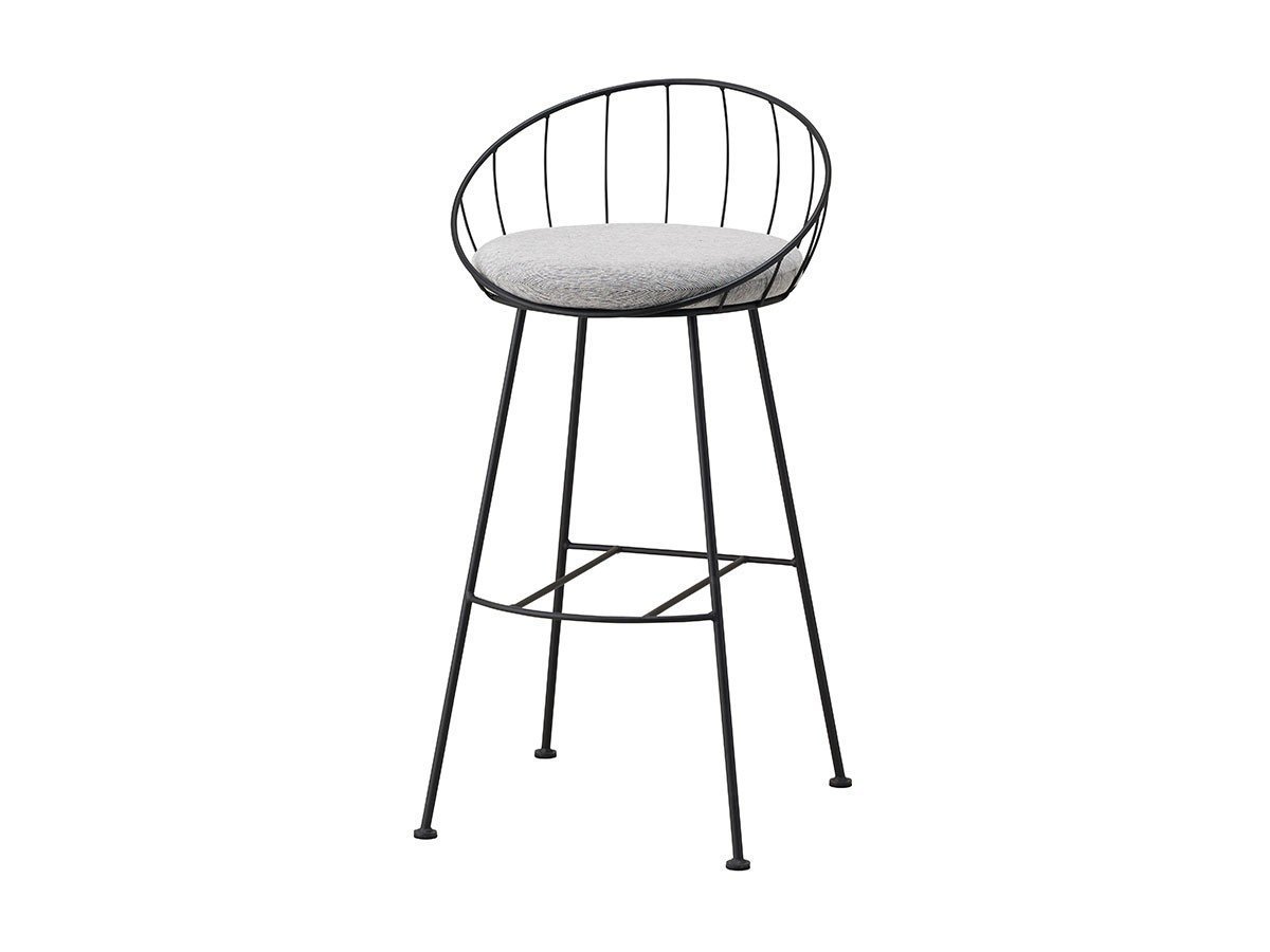 【杉山製作所/Sugiyama Seisakusho / GOODS】のHoop Counter Chair / フープ カウンターチェア 座面高72cm インテリア・キッズ・メンズ・レディースファッション・服の通販 founy(ファニー) 　送料無料　Free Shipping　クッション　Cushion, Throw Pillow　フォルム　Silhouette, Form　フープ　Hoop, Hoop Earrings　ホーム・キャンプ・アウトドア・お取り寄せ　Home Living / Home & Lifestyle / Camping Gear / Outdoor Camping　家具・インテリア　Home Furniture & Interior. Stylish & Functional Living Spaces　チェア・椅子　Seating & Chairs　カウンターチェア・ハイチェア　Bar Stools / High Stools　張地:モントレー MSGR シルバーグレー(Aランク)、フレームサンドブラック|ID: prp329100004204138 ipo3291000000033823032