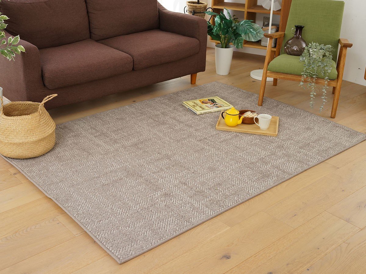 【フライミー ヴェール/FLYMEe vert / GOODS】のRug / ラグ #111501 インテリア・キッズ・メンズ・レディースファッション・服の通販 founy(ファニー) 　送料無料　Free Shipping　チェック　Check　ホーム・キャンプ・アウトドア・お取り寄せ　Home,Garden,Outdoor,Camping Gear　家具・インテリア　Furniture　その他 インテリア雑貨、家具　Furniture, Interior, Others　ライトブラウン|ID: prp329100004204147 ipo3291000000030164313