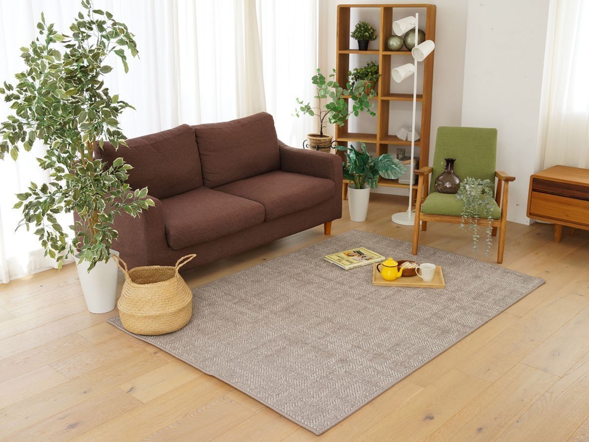【フライミー ヴェール/FLYMEe vert / GOODS】のRug / ラグ #111501 インテリア・キッズ・メンズ・レディースファッション・服の通販 founy(ファニー) 　送料無料　Free Shipping　チェック　Check　ホーム・キャンプ・アウトドア・お取り寄せ　Home,Garden,Outdoor,Camping Gear　家具・インテリア　Furniture　その他 インテリア雑貨、家具　Furniture, Interior, Others　ライトブラウン|ID: prp329100004204147 ipo3291000000030164315