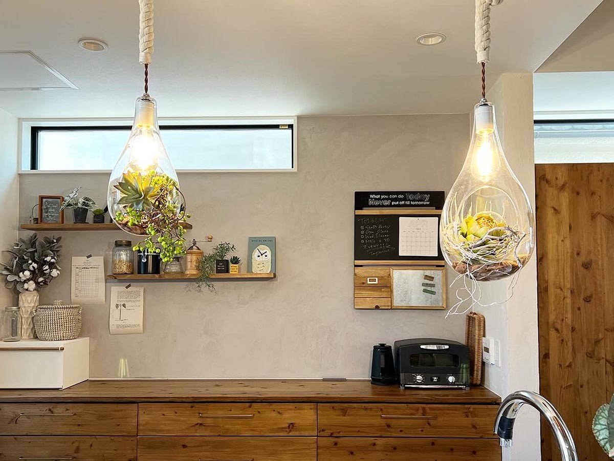 【フライミーパーラー/FLYMEe Parlor / GOODS】のBOTANIC Hanging light with FAKEGREEN / ボタニック ハンギングライト フェイクグリーン付 L / FGJ 人気、トレンドファッション・服の通販 founy(ファニー) 　送料無料　Free Shipping　オーガニック　Organic Cotton　リアル　Real, Realistic　ホーム・キャンプ・アウトドア・お取り寄せ　Home Living / Home & Lifestyle / Camping Gear / Outdoor Camping　家具・インテリア　Home Furniture & Interior. Stylish & Functional Living Spaces　ライト・照明　Lamps & Lighting Fixtures　ペンダントライト・吊り下げ照明　Pendant Light / Hanging Light Fixture　other-5|ID: prp329100004214085 ipo3291000000031468018