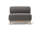 【カリモクニュースタンダード/KARIMOKU NEW STANDARD / GOODS】のELEPHANT SOFA 1-SEATER BENCH / エレファントソファー 1人掛 ベンチ 張地:B973 ウォームグレー(クヴァドラ・コーダ 2)、フレームペールナチュラル|ID:prp329100004214092