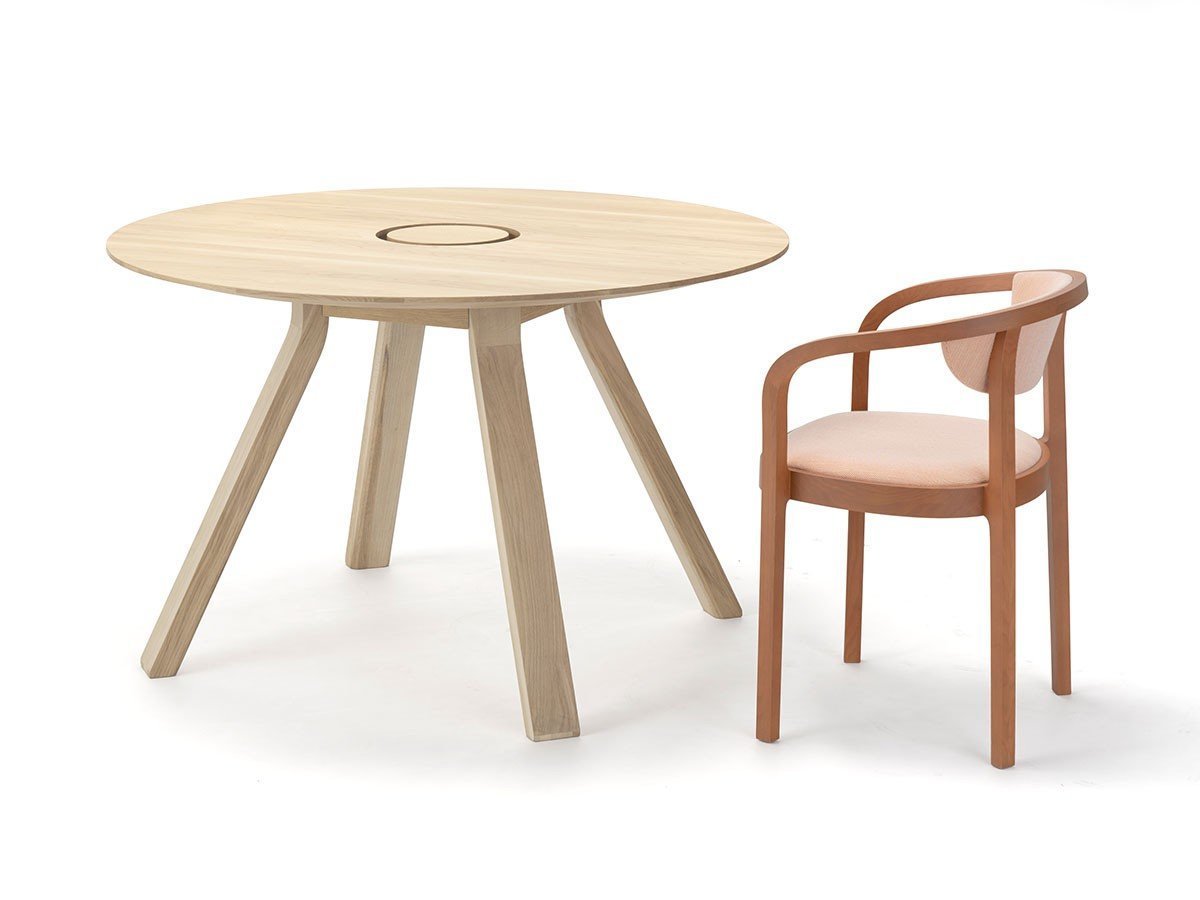 【カリモクニュースタンダード/KARIMOKU NEW STANDARD / GOODS】のSPECTRUM WORKSTATION ROUND ST 120 / スペクトラム ワークステーション ラウンドST 120 人気、トレンドファッション・服の通販 founy(ファニー) 　シンプル　Simple　スマート　Smart　テーブル　Table　ラウンド　Round　ホーム・キャンプ・アウトドア・お取り寄せ　Home,Garden,Outdoor,Camping Gear　家具・インテリア　Furniture　テーブル　Table　ダイニングテーブル　Dining Table　other-4|ID: prp329100004214098 ipo3291000000031468087