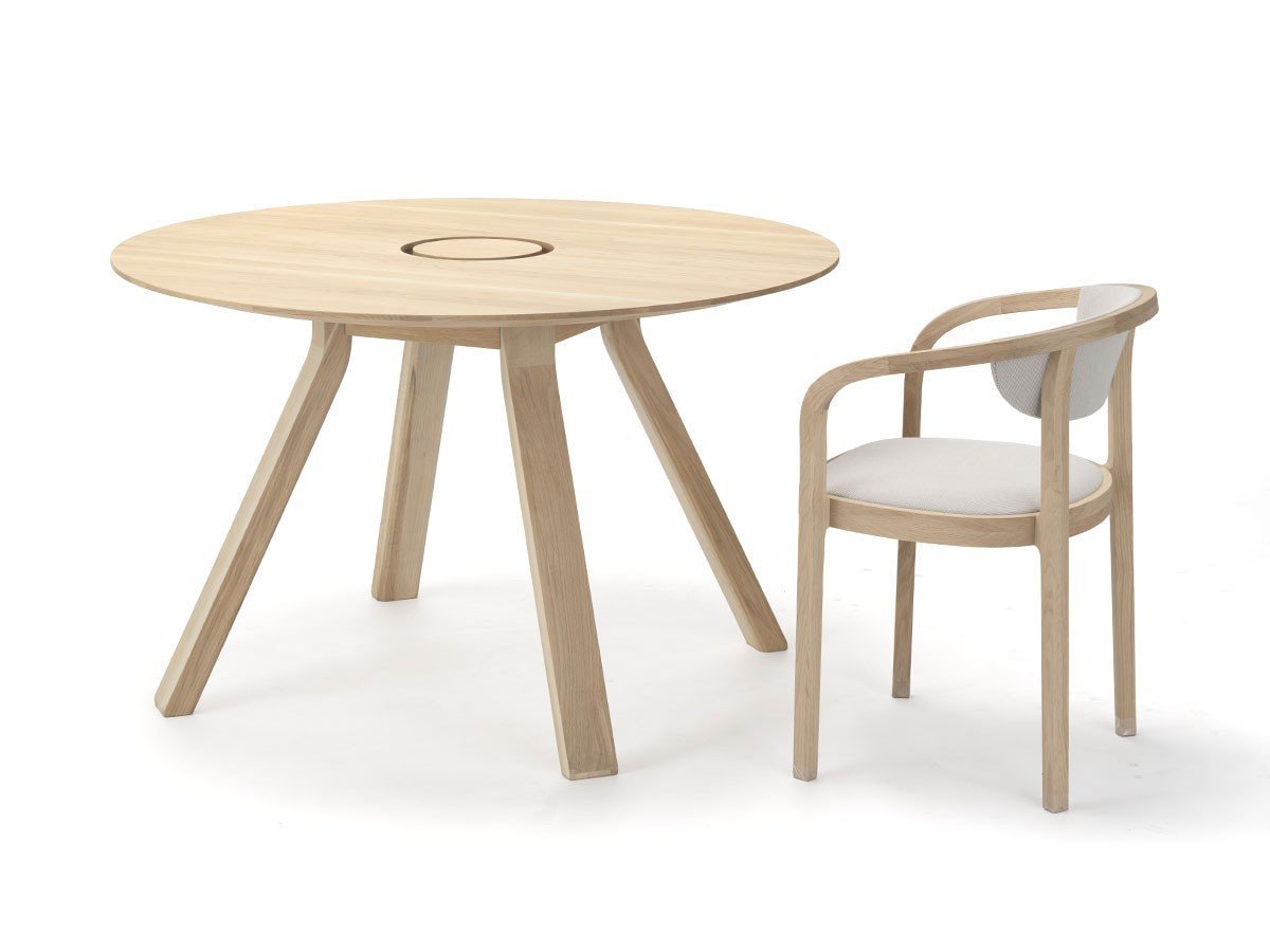 【カリモクニュースタンダード/KARIMOKU NEW STANDARD / GOODS】のSPECTRUM WORKSTATION ROUND ST 120 / スペクトラム ワークステーション ラウンドST 120 人気、トレンドファッション・服の通販 founy(ファニー) 　シンプル　Simple　スマート　Smart　テーブル　Table　ラウンド　Round　ホーム・キャンプ・アウトドア・お取り寄せ　Home,Garden,Outdoor,Camping Gear　家具・インテリア　Furniture　テーブル　Table　ダイニングテーブル　Dining Table　other-5|ID: prp329100004214098 ipo3291000000031468088