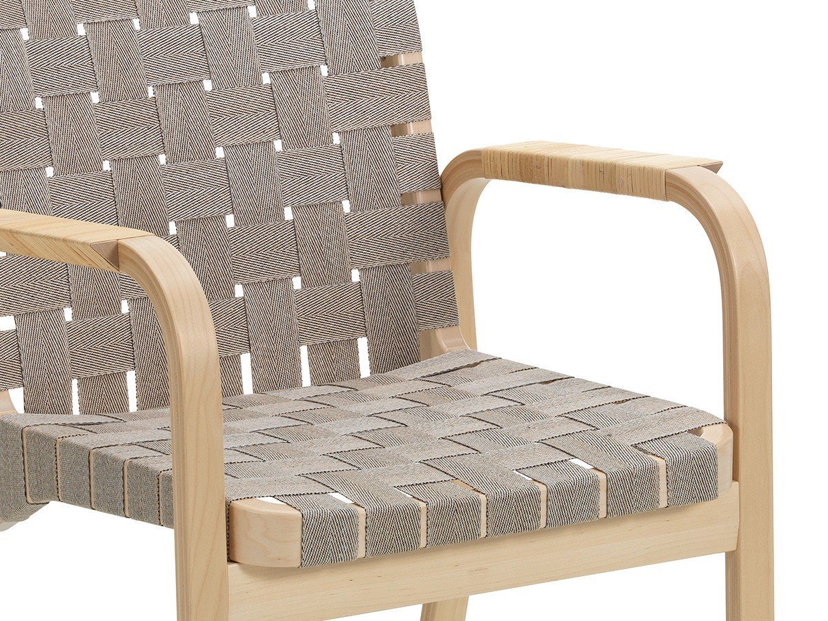 【アルテック/artek / GOODS】のARMCHAIR 45 / アームチェア 45(リネンウェビングテープ / ラタン巻アーム) インテリア・キッズ・メンズ・レディースファッション・服の通販 founy(ファニー) 　キルティング　Quilted, Quilting　コレクション　Collection, Seasonal Line　シンプル　Simple, Minimal　テーブル　Table, Dining Table　デスク　Desk, Work Desk　フレーム　Frame, Outline　ラタン　Rattan, Woven Rattan　リラックス　Relax, Relaxed Fit　送料無料　Free Shipping　ホーム・キャンプ・アウトドア・お取り寄せ　Home Living / Home & Lifestyle / Camping Gear / Outdoor Camping　家具・インテリア　Home Furniture & Interior. Stylish & Functional Living Spaces　チェア・椅子　Seating & Chairs　ダイニングチェア・木製チェア　Dining Chairs　ホーム・キャンプ・アウトドア・お取り寄せ　Home Living / Home & Lifestyle / Camping Gear / Outdoor Camping　家具・インテリア　Home Furniture & Interior. Stylish & Functional Living Spaces　チェア・椅子　Seating & Chairs　アームチェア・アクセントチェア　Armchairs & Accent Chairs　アームレストは「ラタン巻」仕様でのご用意となります。|ID: prp329100004215121 ipo3291000000034584985