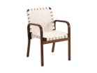 【アルテック/artek / GOODS】のARMCHAIR 45 / アームチェア 45(リネンウェビングテープ / カバーなしアーム) 本体:ウォルナットステイン / 背座:ナチュラル / ホワイト|ID: prp329100004215123 ipo3291000000034295596