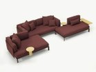 【ヴィトラ/Vitra / GOODS】のAnagram Sofa / アナグラム ソファ 張地:チェント 12 ダークレッドメランジュ(ファブリック F120)、ベース60 ダークボルドー|ID:prp329100004216319