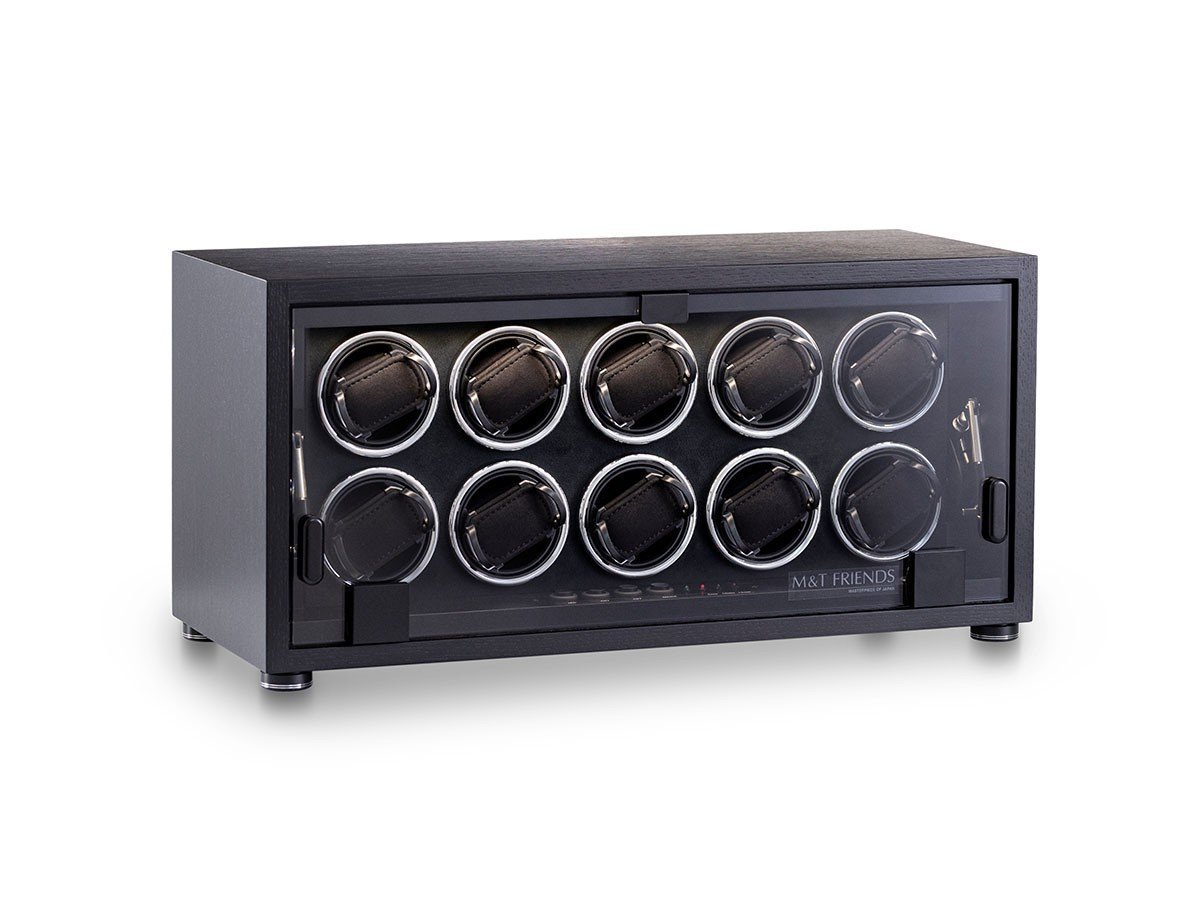 【エムアンドティーフレンズ/M&T FRIENDS / GOODS】のWATCH WINDER MT10 / ウォッチワインダー 10本巻 インテリア・キッズ・メンズ・レディースファッション・服の通販 founy(ファニー) 　送料無料　Free Shipping　ウッド　Wood　ガラス　Glass　シンプル　Simple　ハンド　Hand　日本製　Made In Japan　時計　Clock　ホーム・キャンプ・アウトドア・お取り寄せ　Home,Garden,Outdoor,Camping Gear　家具・インテリア　Home Furniture & Interior. Stylish & Functional Living Spaces　その他 インテリア雑貨、家具　Furniture, Interior, Others　-|ID: prp329100004233489 ipo3291000000030162412
