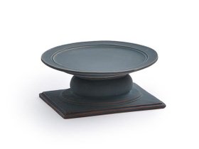 【ミシンポタリークリエーション/MISHIM POTTERY CREATION / GOODS】 StiLL round plate S + stand / スティル ラウンドプレート S + スタンド(藍墨茶)人気、トレンドファッション・服の通販 founy(ファニー) アクセサリー Accessories アンティーク Antique スタンド Stand 皿 Dish テーブル Table ハンド Hand プレート Plate ラウンド Round 送料無料 Free Shipping |ID:prp329100004239716