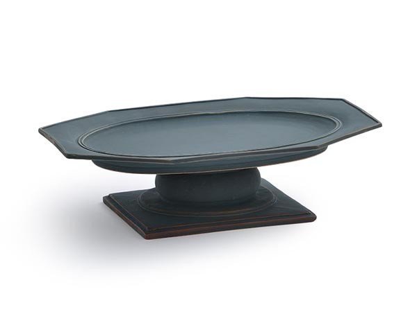【ミシンポタリークリエーション/MISHIM POTTERY CREATION / GOODS】のStiLL octagon plate + stand / スティル オクタゴンプレート + スタンド(藍墨茶) インテリア・キッズ・メンズ・レディースファッション・服の通販 founy(ファニー) https://founy.com/ アクセサリー Accessories アンティーク Antique スタンド Stand 皿 Dish テーブル Table デザート Dessert ハンド Hand プレート Plate 送料無料 Free Shipping |ID: prp329100004239720 ipo3291000000030161960