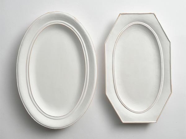 【ミシンポタリークリエーション/MISHIM POTTERY CREATION / GOODS】のStiLL oval plate / スティル オーバルプレート(胡粉) インテリア・キッズ・メンズ・レディースファッション・服の通販 founy(ファニー) 　アンティーク　Antique　オーバル　Oval　皿　Dish　テーブル　Table　ハンド　Hand　プレート　Plate　|ID: prp329100004239728 ipo3291000000030162028