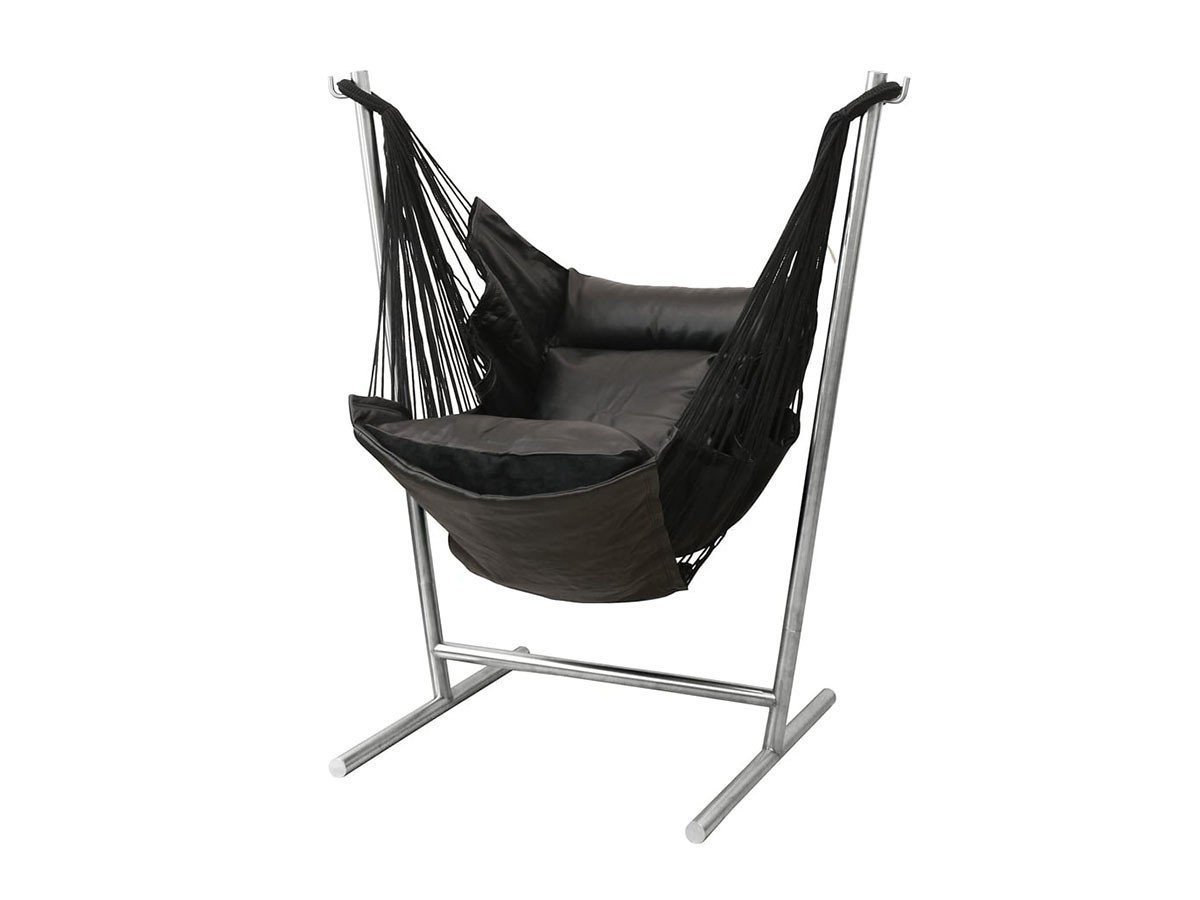【コンフォルタ/KOMFORTA / GOODS】のKOMFORTA / コンフォルタ 自立式ハンモック(レザー) インテリア・キッズ・メンズ・レディースファッション・服の通販 founy(ファニー) アウトドア Outdoor Clothing コンパクト Compact, Small Size 軽量 Lightweight, Ultra Light フレーム Frame, Outline リラックス Relax, Relaxed Fit 送料無料 Free Shipping ホーム・キャンプ・アウトドア・お取り寄せ Home Living / Home & Lifestyle / Camping Gear / Outdoor Camping 家具・インテリア Home Furniture & Interior. Stylish & Functional Living Spaces チェア・椅子 Seating & Chairs ラウンジチェア・リクライナー Lounge Chairs / Recliners ハンモックブラック、フレームシルバー|ID: prp329100004246987 ipo3291000000036244815