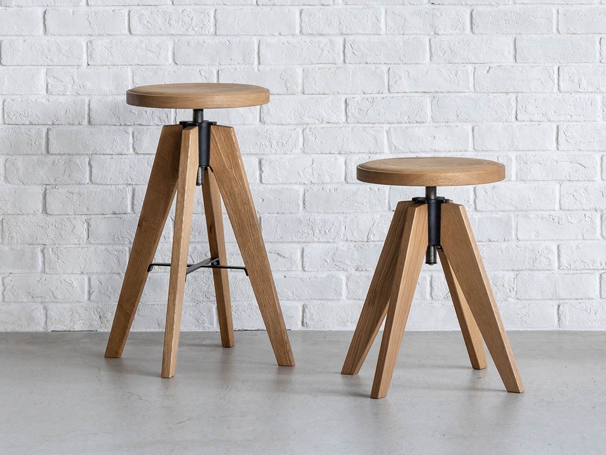 【イージーライフ/Easy Life / GOODS】のSPIN STOOL HIGH / スピン スツール ハイ インテリア・キッズ・メンズ・レディースファッション・服の通販 founy(ファニー) 　シンプル　Simple, Minimal　テーブル　Table, Dining Table　フォルム　Silhouette, Form　ホーム・キャンプ・アウトドア・お取り寄せ　Home Living / Home & Lifestyle / Camping Gear / Outdoor Camping　家具・インテリア　Home Furniture & Interior. Stylish & Functional Living Spaces　チェア・椅子　Seating & Chairs　スツール・バースツール　Stools & Bar Stools　2サイズ展開です。左:ハイ(本商品)、右:ロー|ID: prp329100004246993 ipo3291000000035137190