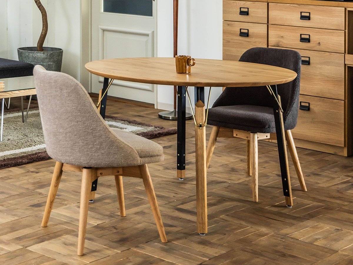 【イージーライフ/Easy Life / GOODS】のMEATH DINING TABLE / ミース ダイニングテーブル ラウンド天板(直径110cm)+ No.4脚(ソックス脚) インテリア・キッズ・メンズ・レディースファッション・服の通販 founy(ファニー) 　オイル　Body Oil　カラフル　Colorful Design　コーティング　Coating, Coated Finish　ソックス　Socks, Hosiery　テーブル　Table, Dining Table　ベーシック　Basic, Essential　ラウンド　Round, Round Neck　ホーム・キャンプ・アウトドア・お取り寄せ　Home Living / Home & Lifestyle / Camping Gear / Outdoor Camping　家具・インテリア　Home Furniture & Interior. Stylish & Functional Living Spaces　テーブル　Dining, Coffee & Side Tables　ダイニングテーブル・食卓テーブル　Dining Tables　参考イメージ|ID: prp329100004247026 ipo3291000000030161819