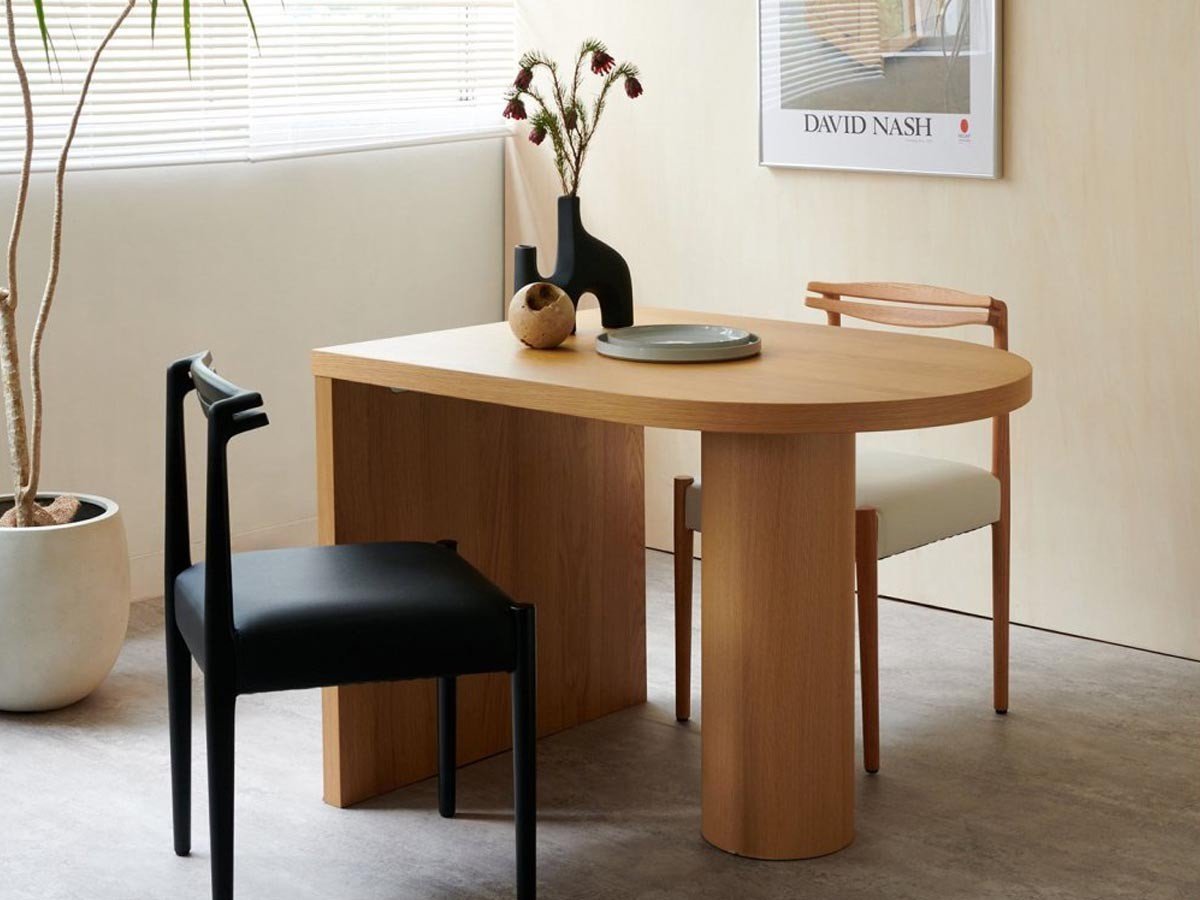 【ジャーナルスタンダード ファニチャー/journal standard Furniture / GOODS】のPORTO DINING TABLE SMALL / ポルト ダイニングテーブル スモール 人気、トレンドファッション・服の通販 founy(ファニー) 　テーブル　Table　デスク　Desk　フォルム　Form　ホーム・キャンプ・アウトドア・お取り寄せ　Home,Garden,Outdoor,Camping Gear　家具・インテリア　Furniture　テーブル　Table　ダイニングテーブル　Dining Table　other-6|ID: prp329100004249341 ipo3291000000031466682