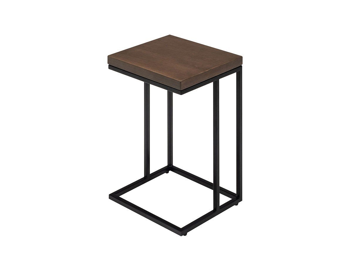 【フライミー ベーシック/FLYMEe BASIC / GOODS】のSIDE TABLE / サイドテーブル #118729 インテリア・キッズ・メンズ・レディースファッション・服の通販 founy(ファニー) 　送料無料　Free Shipping　スリム　Slim　テーブル　Table　フレーム　Flame　ホーム・キャンプ・アウトドア・お取り寄せ　Home,Garden,Outdoor,Camping Gear　家具・インテリア　Furniture　テーブル　Table　サイドテーブル・小テーブル　Side Table/Small Table　天板ウォールナット、脚部ブラック|ID: prp329100004290512 ipo3291000000029773476