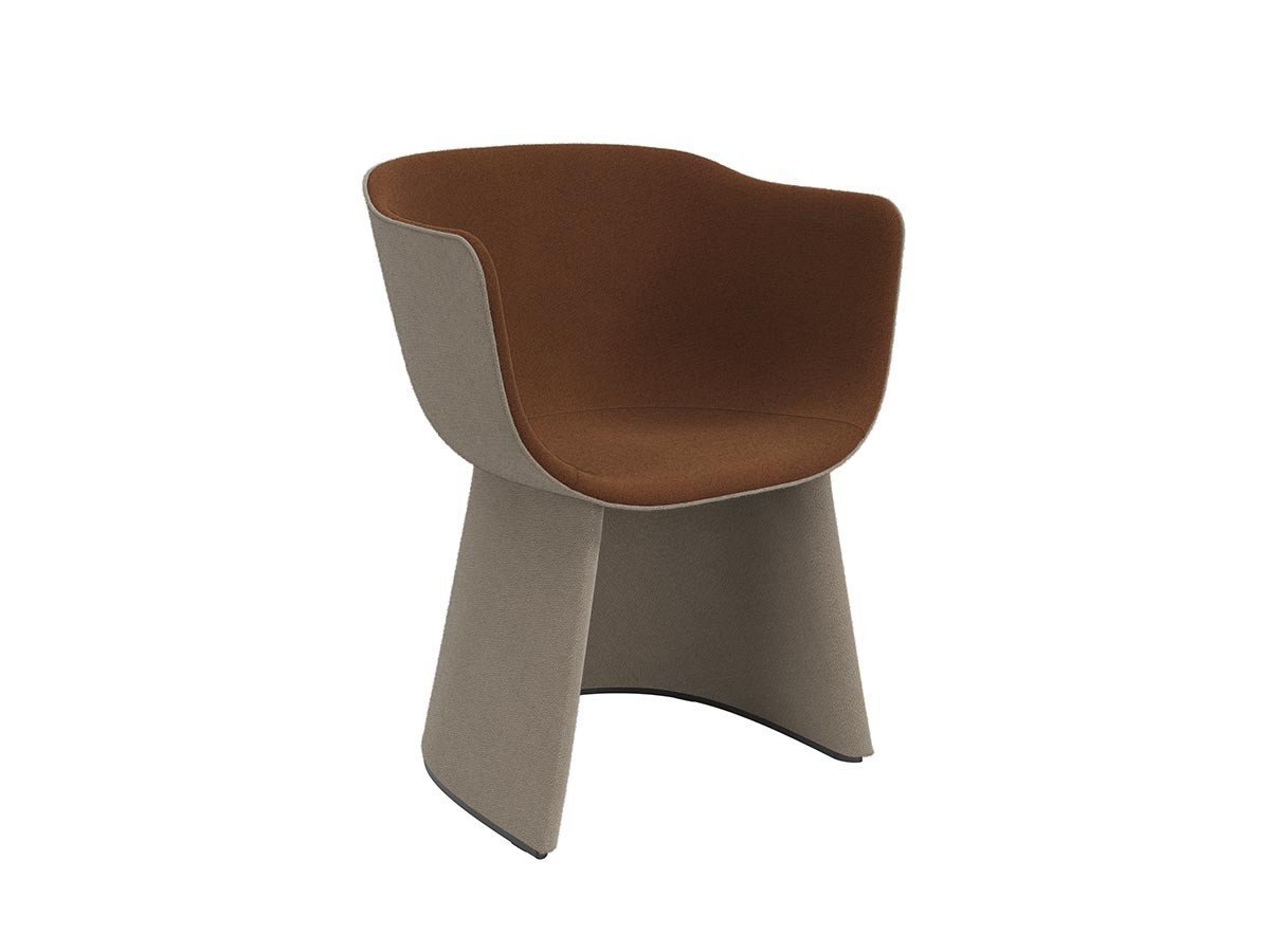 【フリッツ ハンセン/FRITZ HANSEN / GOODS】のMONOLIT / モノリット ダイニングチェア レザーパイピングなし CM220 インテリア・キッズ・メンズ・レディースファッション・服の通販 founy(ファニー) 　送料無料　Free Shipping　フォルム　Silhouette, Form　ホーム・キャンプ・アウトドア・お取り寄せ　Home Living / Home & Lifestyle / Camping Gear / Outdoor Camping　家具・インテリア　Home Furniture & Interior. Stylish & Functional Living Spaces　チェア・椅子　Seating & Chairs　ダイニングチェア・木製チェア　Dining Chairs　シェル外側 / ベース張地:ヴィダー 0222 ベージュ(カテゴリー2)、内側張地:ヴィダー 036|ID: prp329100004319144 ipo3291000000034696438