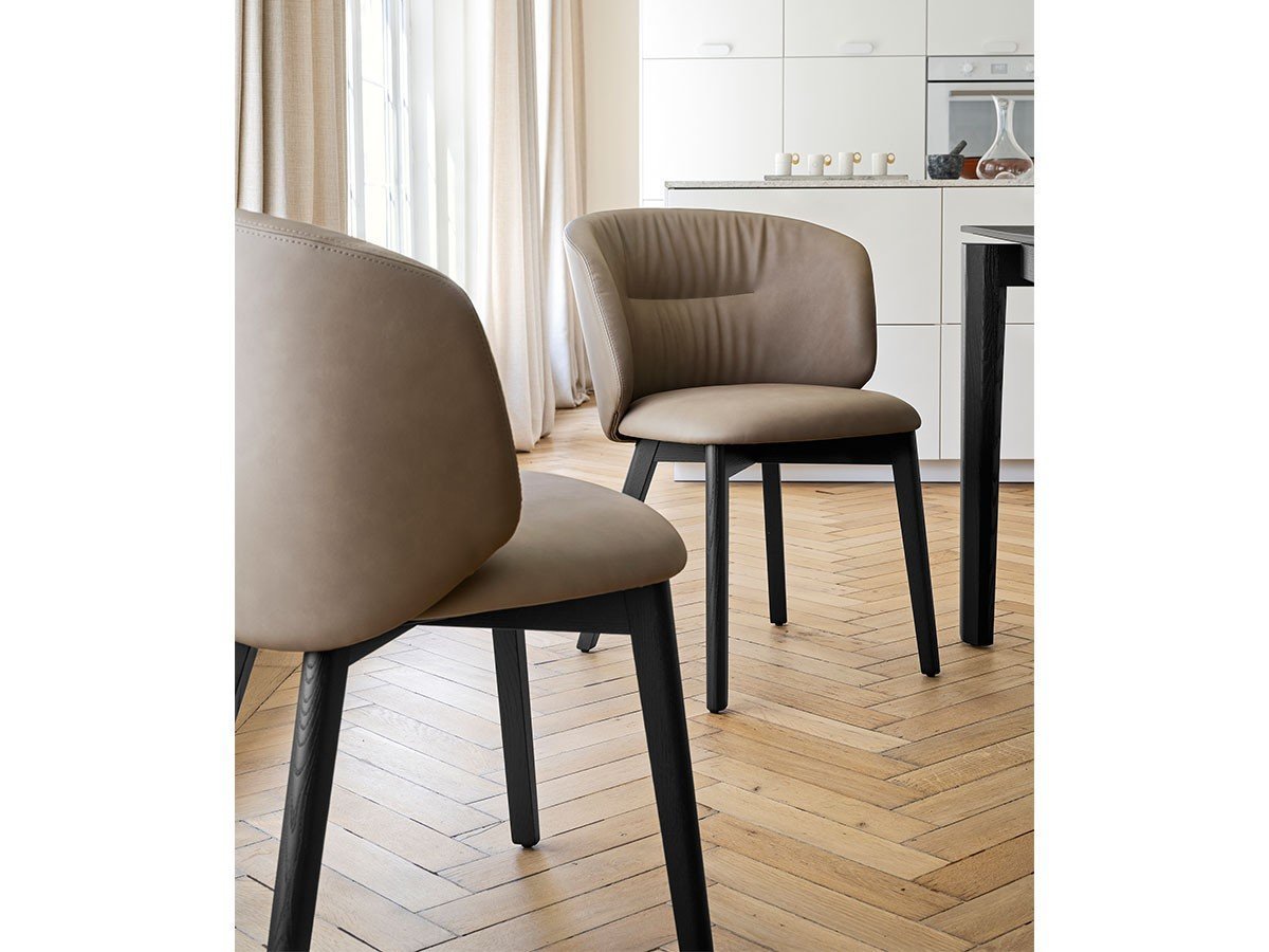 【カリガリス/Calligaris / GOODS】のSWEEL / スウィール ファブリック 木脚 CS/2207 人気、トレンドファッション・服の通販 founy(ファニー) 　送料無料　Free Shipping　クラシック　Classic　ファブリック　Fabric　フォルム　Form　フレーム　Flame　ホーム・キャンプ・アウトドア・お取り寄せ　Home,Garden,Outdoor,Camping Gear　家具・インテリア　Furniture　チェア・椅子　Chair　ダイニングチェア　Dining Chair　other-3|ID: prp329100004320567 ipo3291000000031464975