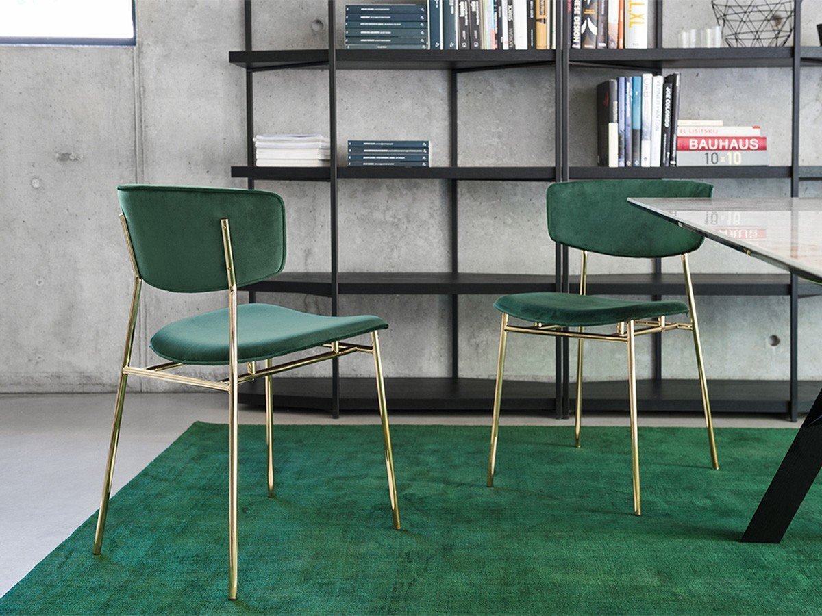 【カリガリス/Calligaris / GOODS】のFIFTIES / フィフティーズ ファブリック CS/1854(アスペン) インテリア・キッズ・メンズ・レディースファッション・服の通販 founy(ファニー) 　送料無料　Free Shipping　エレガント 上品　Elegant　スリム　Slim　チューブ　Tube　テクスチャー　Texture　ファブリック　Fabric　メタル　Metal　ランダム　Random　ホーム・キャンプ・アウトドア・お取り寄せ　Home,Garden,Outdoor,Camping Gear　家具・インテリア　Furniture　チェア・椅子　Chair　ダイニングチェア　Dining Chair　脚部カラー「P175 ブラス」参考イメージ|ID: prp329100004320570 ipo3291000000029976223