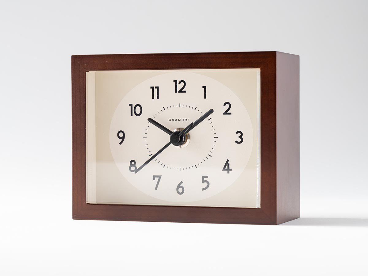 【フライミーパーラー/FLYMEe Parlor / GOODS】のTable Clock / テーブルクロック #118884 インテリア・キッズ・メンズ・レディースファッション・服の通販 founy(ファニー) 　アクリル　Acrylic Material　アンティーク　Antique-Inspired　シンプル　Simple, Minimal　テーブル　Table, Dining Table　フレーム　Frame, Outline　モダン　Modern, Contemporary　ヴィンテージ　Vintage Style　時計　Watch, Wristwatch　ホーム・キャンプ・アウトドア・お取り寄せ　Home Living / Home & Lifestyle / Camping Gear / Outdoor Camping　家具・インテリア　Home Furniture & Interior. Stylish & Functional Living Spaces　その他 インテリア雑貨、家具　Home Decor & Furniture Extras　ダークブラウン|ID: prp329100004347257 ipo3291000000030348335