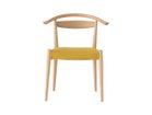 【日進木工/NISSHIN MOKKOU / GOODS】のWHITE WOOD Dining Chair / ホワイトウッド ダイニングチェア WOC-132 張地:RE 16Y イエロー(ファブリックC)、ON|ID:prp329100004356376