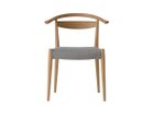 【日進木工/NISSHIN MOKKOU / GOODS】のWHITE WOOD Dining Chair / ホワイトウッド ダイニングチェア WOC-132 張地:RE 43GR グレー(ファブリックC)、ON|ID:prp329100004356376