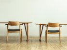 【日進木工/NISSHIN MOKKOU / GOODS】のWHITE WOOD LD Chair / ホワイトウッド リビングダイニングチェア WOC-151 同デザインで座面高のサイズ違いを展開しています(左:ダイニングチェア WOC-161、右:本商品)|ID:prp329100004356387