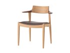 【日進木工/NISSHIN MOKKOU / GOODS】のWHITE WOOD Dining Chair / ホワイトウッド ダイニングチェア WOC-161 張地:エン 15D ダークブラウン(レザーL)|ID:prp329100004356389