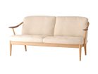 【日進木工/NISSHIN MOKKOU / GOODS】のWHITE WOOD Sofa / ホワイトウッド ソファ 2人掛け 張地:RE 46I アイボリー(ファブリックC)|ID:prp329100004356397