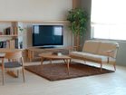 【日進木工/NISSHIN MOKKOU / GOODS】のWHITE WOOD Leaf Living Table / ホワイトウッド リーフ リビングテーブル 幅140cm 参考イメージ|ID:prp329100004356406