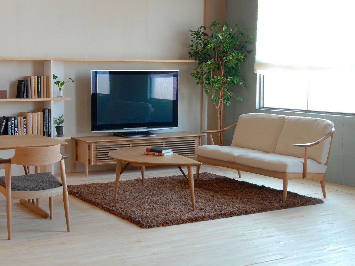 【日進木工/NISSHIN MOKKOU / GOODS】のWHITE WOOD Leaf Living Table / ホワイトウッド リーフ リビングテーブル 幅140cm 人気、トレンドファッション・服の通販 founy(ファニー) 　送料無料　Free Shipping　ウッド　Wood　テーブル　Table　モダン　Modern　モチーフ　Motif　リーフ　Leaf　ホーム・キャンプ・アウトドア・お取り寄せ　Home,Garden,Outdoor,Camping Gear　家具・インテリア　Furniture　テーブル　Table　ローテーブル・センターテーブル　Low Table/Center Table　other-4|ID: prp329100004356406 ipo3291000000031463884
