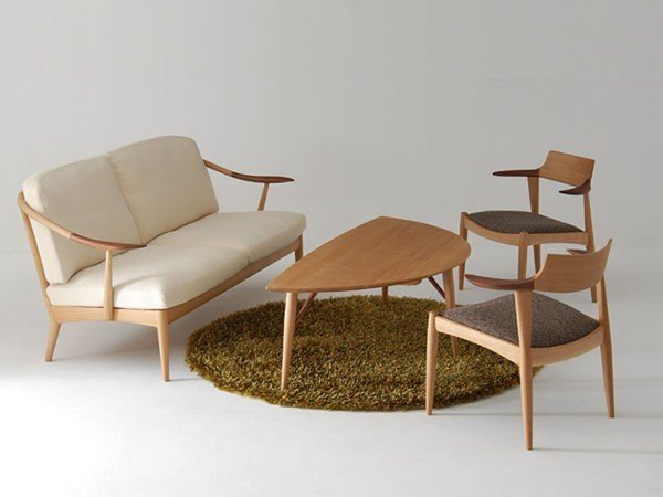 【日進木工/NISSHIN MOKKOU / GOODS】のWHITE WOOD Leaf Living Table / ホワイトウッド リーフ リビングテーブル 幅140cm 人気、トレンドファッション・服の通販 founy(ファニー) 　送料無料　Free Shipping　ウッド　Wood　テーブル　Table　モダン　Modern　モチーフ　Motif　リーフ　Leaf　ホーム・キャンプ・アウトドア・お取り寄せ　Home,Garden,Outdoor,Camping Gear　家具・インテリア　Furniture　テーブル　Table　ローテーブル・センターテーブル　Low Table/Center Table　other-6|ID: prp329100004356406 ipo3291000000031463888