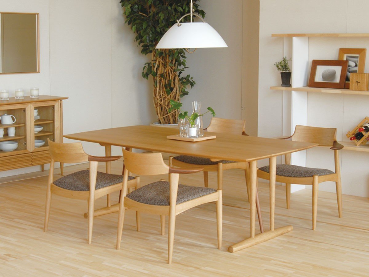 【日進木工/NISSHIN MOKKOU / GOODS】のWHITE WOOD Table / ホワイトウッド テーブル 高さ70cm インテリア・キッズ・メンズ・レディースファッション・服の通販 founy(ファニー) 　ウッド　Wood　テーブル　Table　ハーフ　Half　モダン　Modern　ホーム・キャンプ・アウトドア・お取り寄せ　Home,Garden,Outdoor,Camping Gear　家具・インテリア　Furniture　テーブル　Table　ダイニングテーブル　Dining Table　参考イメージ|ID: prp329100004356412 ipo3291000000030439303