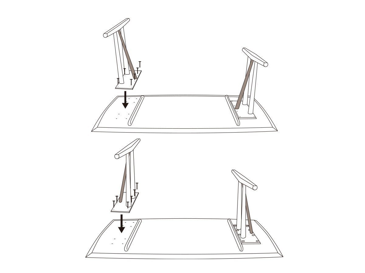 【日進木工/NISSHIN MOKKOU / GOODS】のWHITE WOOD Table / ホワイトウッド テーブル 高さ70cm インテリア・キッズ・メンズ・レディースファッション・服の通販 founy(ファニー) 　ウッド　Wood　テーブル　Table　ハーフ　Half　モダン　Modern　ホーム・キャンプ・アウトドア・お取り寄せ　Home,Garden,Outdoor,Camping Gear　家具・インテリア　Furniture　テーブル　Table　ダイニングテーブル　Dining Table　脚の取り付け方向をお選びいただけます。|ID: prp329100004356412 ipo3291000000030439309